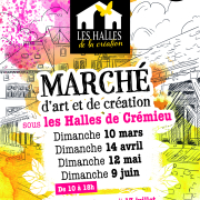 Marché "Les Halles de la Création" à Crémieu