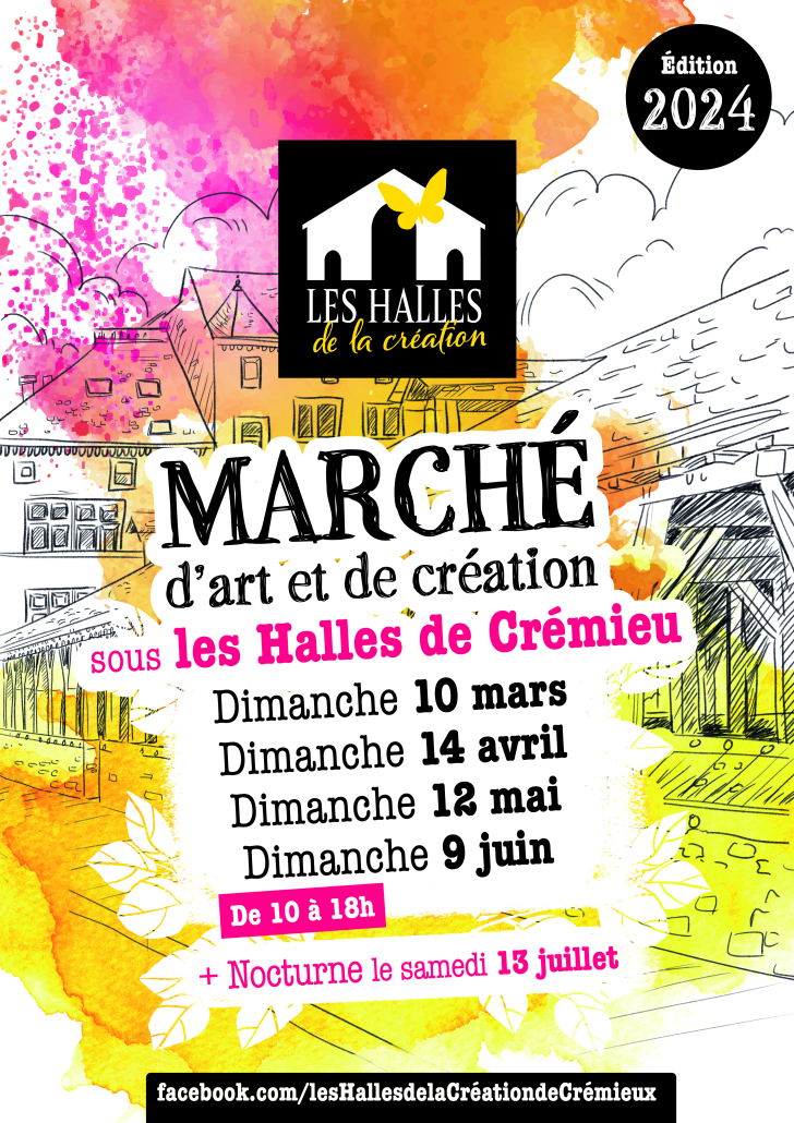 Marché "Les Halles de la Création" à Crémieu